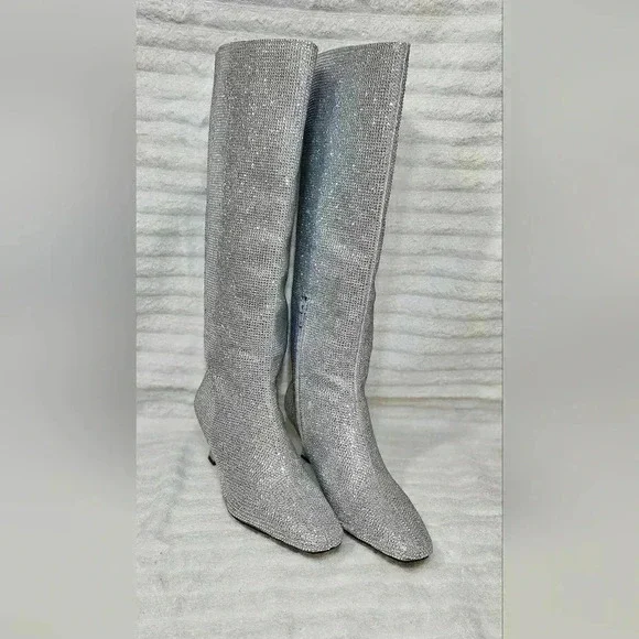 NEW KATY PERRY ZAHARRAH BOOTS SPARKLING CRYSTALS ON THE ENTIRE BOOTS SIZE 7 - Picture 3 of 7